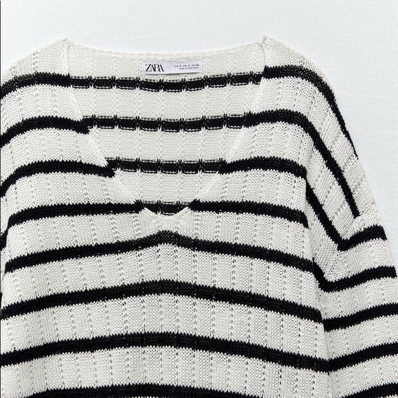 Zara linen blend knit sweater - Picture 9 of 10